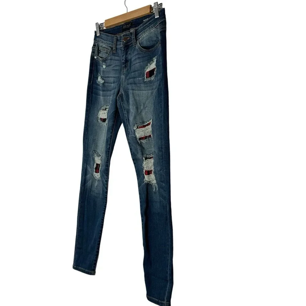 Judy Blue Jeans Women Size‎ 5/27 High Waist Skinny Fit Denim Medium Wash Stretch - Picture 7 of 10